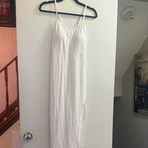 Harala White Spaghetti Strap Dress